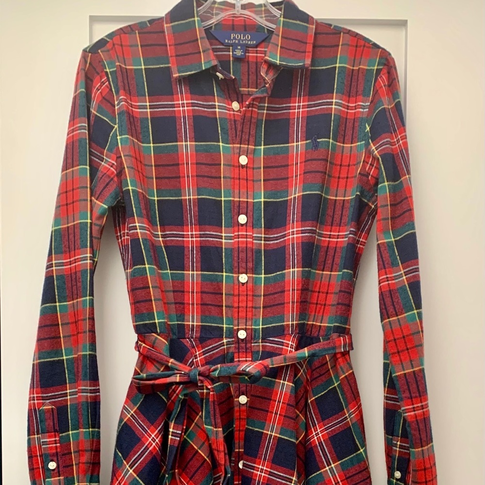 Girls Size 14 Ralph Lauren X-mas Shirt Dress